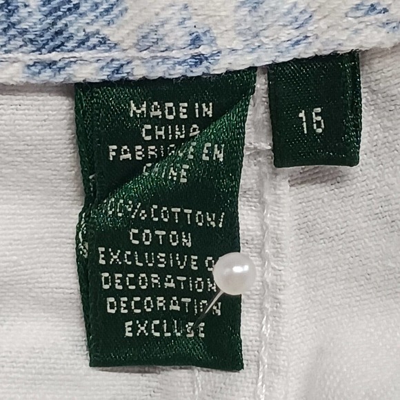 Lauren Jeans‎ Co Women's Dark Wash Denim Jean Shorts - 16 (38X7) - Picture 3 of 14